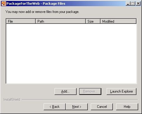 PackageForTheWeb 4: Confirm Files