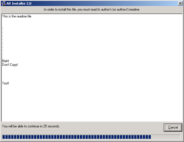 You are still forced to read the readme!